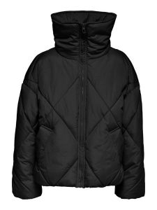 ONLY Kurtka pikowana "Tamara" w kolorze czarnym rozmiar: XL. Czarne kurtki ONLY, xl, bez wzorów, bez kaptura. Za 105,38 zł.