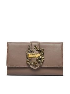 Just Cavalli Portfel 79RA5PA5 ZSA89 Brązowy. Brązowe portfele Just Cavalli, bez wzorów, ze skóry. Za 339,99 zł.