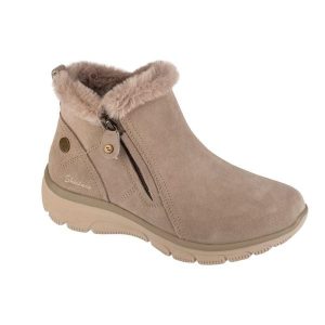 Buty zimowe damskie, Easy Going - High Zip 2. Brązowe buty trekkingowe Skechers, bez zapięcia. Za 429,99 zł.