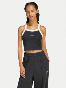 Adidas Top Seasonal Essentials Colorpop KC3936 Czarny Slim Fit. Czarne topy ADIDAS, s, bez wzorów, z bawełny, bez kołnierzyka, bez ramiączek. Za 108,99 zł.