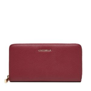 Portfel Coccinelle. Czerwone portfele Coccinelle, bez wzorów. Za 449,99 zł.