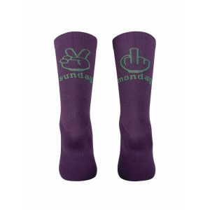 Skarpety rowerowe NORTHWAVE Sunday Monday Sock. Fioletowe skarpetki Northwave, bez wzorów. Za 65,00 zł.