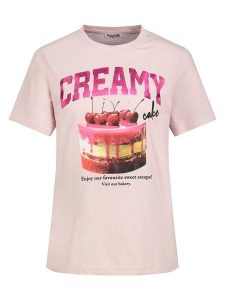 Sublevel Koszulka w kolorze jasnoróżowym rozmiar: M. Różowe bluzki Sublevel, m, bez wzorów, bez kołnierzyka, bez ramiączek. Za 43,99 zł.