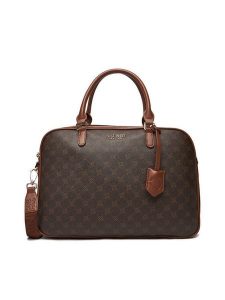Nine West Torba na laptopa CEO-NEBRASKA-LDA78172 Brązowy. Brązowe torebki klasyczne Nine West, bez wzorów, z materiału, bez dodatków. Za 289,99 zł.