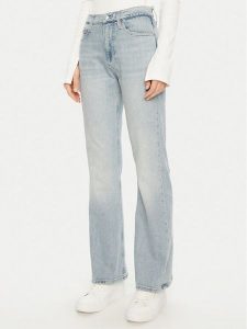 Calvin Klein Jeans Jeansy Authentic J20J224510 Błękitny Bootcut Fit. Niebieskie jeansy Calvin Klein Jeans, bez wzorów, z bawełny. Za 309,99 zł.