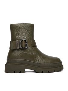 G-Star Raw Botki CEO-WI45-VR-3400-03 Khaki. Brązowe botki G-Star Raw, bez wzorów, ze skóry, bez obcasa, na płaskiej podeszwie, bez zapięcia. Za 429,99 zł.