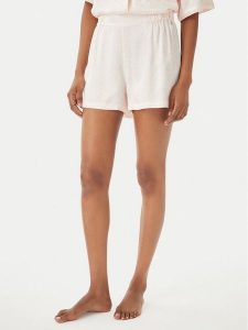 HUGO Szorty piżamowe Style B 50561031 Różowy jasny Oversize. Czerwone szorty Hugo, bez wzorów, z wiskozy. Za 279,99 zł.