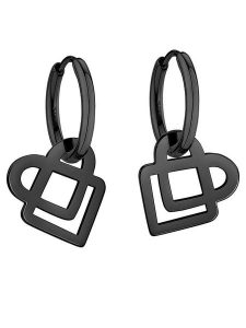 Liebeskind Kolczyki-kreole z zawieszkami rozmiar: onesize. Czarne kolczyki Liebeskind, ze stali. Za 161,34 zł.
