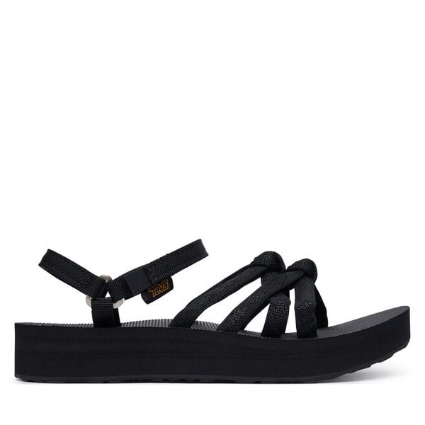 Sandały Teva. Czarne sandały Teva, bez wzorów, bez obcasa, na płaskiej podeszwie, bez zapięcia. Za 319,99 zł.
