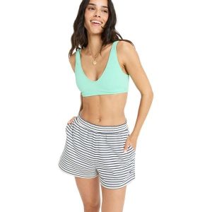 Spodenki dresowe dla Kobiety PERFECT STRIPE Niebieski. Niebieskie szorty Roxy, bez wzorów, z bawełny. Za 179,99 zł.