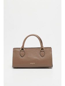 Christian Laurier Skórzana torebka "Alexine" w kolorze szarobrązowym - 29,5 x 14,5 x 7 cm rozmiar: onesize. Brązowe torebki klasyczne Christian Laurier, bez wzorów, z materiału, przez ramię, bez dodatków. Za 306,01 zł.