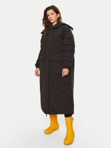 Hunter Płaszcz przejściowy HARW0014242 Czarny Regular Fit. Czarne płaszcze Hunter, xl, bez wzorów, z syntetyku, bez kaptura. Za 649,99 zł.