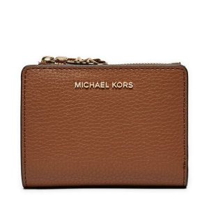 Portfel MICHAEL Michael Kors. Brązowe portfele MICHAEL Michael Kors, bez wzorów. Za 359,99 zł.