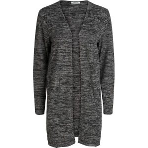 Kardigan w kolorze ciemnoszarym. Szare kardigany marki Pieces, z dzianiny. W wyprzedaży za 108,95 zł.