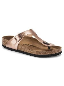 Birkenstock Japonki "Gizeh" w kolorze jasnoróżowym rozmiar: 39. Różowe klapki Birkenstock, bez wzorów, z otwartym noskiem, bez obcasa. Za 336,95 zł.