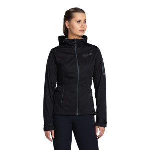 Kurtka softshell damska Kilpi BELTRA-W. Czarne kurtki Kilpi, xs, bez wzorów, z softshellu, bez kaptura. Za 422,05 zł.