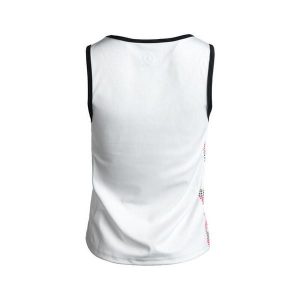 Koszulka Orna Top: styl i wygoda podczas ćwiczeń i relaksu. Białe topy Izas, bez wzorów, sportowe, bez kołnierzyka, bez ramiączek. Za 160,83 zł.