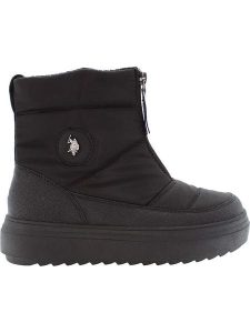 U.S. Polo Assn. Botki w kolorze czarnym rozmiar: 36. Czarne botki U.S. Polo Assn., bez wzorów, bez obcasa, na platformie, bez zapięcia. Za 228,38 zł.