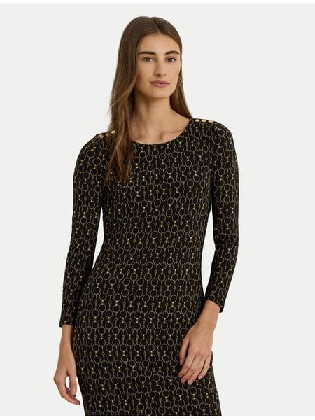 LAUREN RALPH LAUREN Sukienka codzienna 200980037001 Czarny Slim Fit. Czarne sukienki Lauren Ralph Lauren, na co dzień, bez wzorów, z syntetyku, bez kołnierzyka, bez ramiączek, proste. Za 590,99 zł.