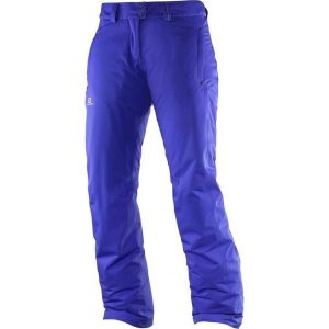 Spodnie narciarskie damskie Salomon Stormspotter 10K/10K. Fioletowe spodnie sportowe Salomon, na zimę, xl, bez wzorów, narciarskie. Za 260,00 zł.