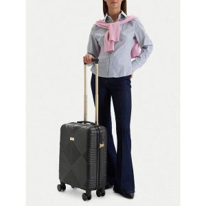 Walizka kabinowa Nine West. Czarne walizki Nine West, bez wzorów. Za 299,99 zł.