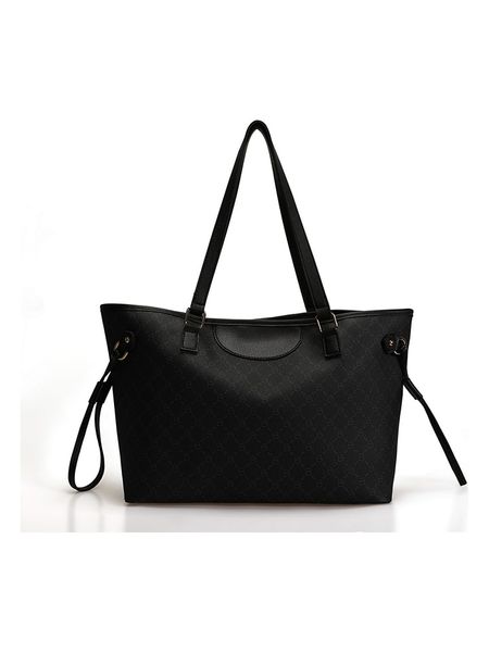Lucky Bees Shopper bag w kolorze czarno-szarym - 50 x 28 x 15 cm rozmiar: onesize. Czarne shopper bag Lucky Bees, bez wzorów, z materiału, na ramię, bez dodatków. Za 104,95 zł.