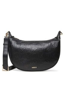 MEXX Torebka C-MEXX-CR-001-08 Czarny. Czarne listonoszki Mexx, bez wzorów, z materiału, bez dodatków. Za 159,99 zł.