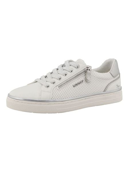 MUSTANG SHOES Sneakersy "Carmen" w kolorze białym rozmiar: 37. Białe trampki MUSTANG SHOES, bez wzorów, bez zapięcia. Za 148,96 zł.