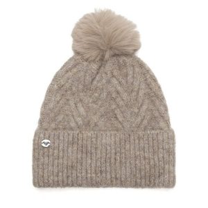 Czapka Roxy. Brązowe czapki Roxy, bez wzorów. Za 59,99 zł.