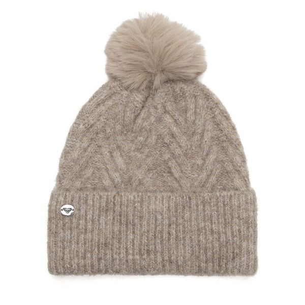 Czapka Roxy. Brązowe czapki Roxy, bez wzorów. Za 59,99 zł.