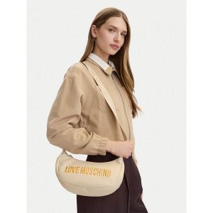 Torebka LOVE MOSCHINO. Brązowe listonoszki LOVE MOSCHINO, bez wzorów, bez dodatków. Za 487,99 zł.