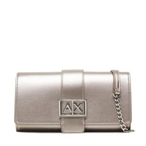 Torebka Armani Exchange. Szare torebki klasyczne Armani Exchange, bez wzorów, bez dodatków. Za 459,99 zł.