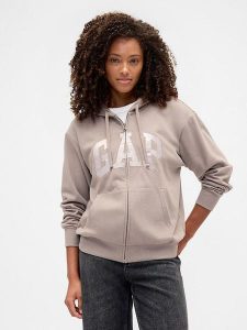 GAP Bluza w kolorze beżowym rozmiar: L. Brązowe bluzy GAP, l, bez wzorów, bez kaptura. Za 175,67 zł.
