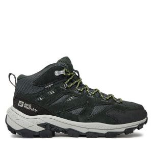 Trekkingi Jack Wolfskin. Czarne czapki Jack Wolfskin, bez wzorów, sportowe. Za 649,99 zł.