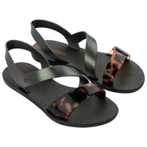 Sandały Ipanema Vibe 82429BD417 zielone. Zielone sandały bez wzorów, z gumy, bez obcasa, bez zapięcia. Za 235,14 zł.