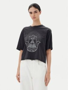 JDY T-Shirt Carla 15341561 Czarny Regular Fit. Czarne t-shirty JDY, xs, bez wzorów, z bawełny, bez kołnierzyka, bez ramiączek. Za 49,99 zł.