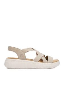 Remonte Sandały CEO-D3L52-60 Beżowy. Brązowe sandały Remonte, bez wzorów, z materiału, bez obcasa, na płaskiej podeszwie, bez zapięcia. Za 329,99 zł.