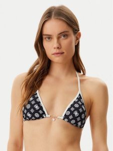 Guess Góra od bikini E5GJ27 KCRL2 Czarny. Czarne bikini Guess, z aplikacjami, z syntetyku. Za 169,99 zł.