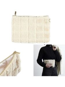 The Concept Factory Kopertówka w kolorze kremowym - dł. 23 cm rozmiar: onesize. Brązowe torebki wieczorowe The Concept Factory, bez wzorów, z materiału, bez dodatków. Za 32,90 zł.