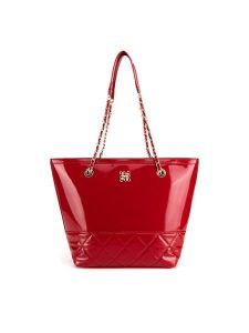 Nine West Torebka BW2A0079 Czerwony. Czerwone shopper bag Nine West, bez wzorów, z tworzywa sztucznego, bez dodatków. Za 229,99 zł.