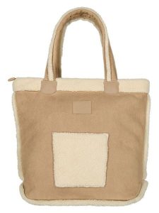 Barts Shopper bag "Ucko" w kolorze beżowym rozmiar: onesize. Brązowe shopper bag Barts, bez wzorów, z bawełny, bez dodatków. Za 148,61 zł.