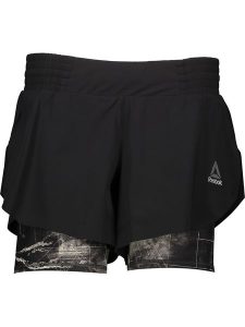 Reebok Szorty funkcyjne "Combat Kickboxing UFC" w kolorze czarnym rozmiar: M. Czarne spodenki sportowe Reebok, m, bez wzorów, z materiału, outdoorowe. Za 122,96 zł.