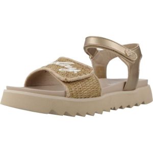 Sandały REPLAY ALICANTE JR 10 Złoty. Żółte sandały Replay, bez wzorów, z syntetyku, bez obcasa, bez zapięcia. Za 225,99 zł.