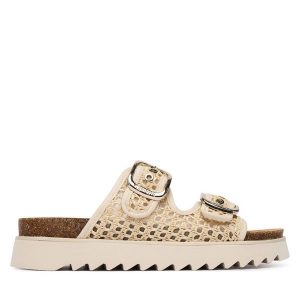 Klapki Tamaris. Białe klapki Tamaris, bez wzorów, bez obcasa. Za 329,99 zł.