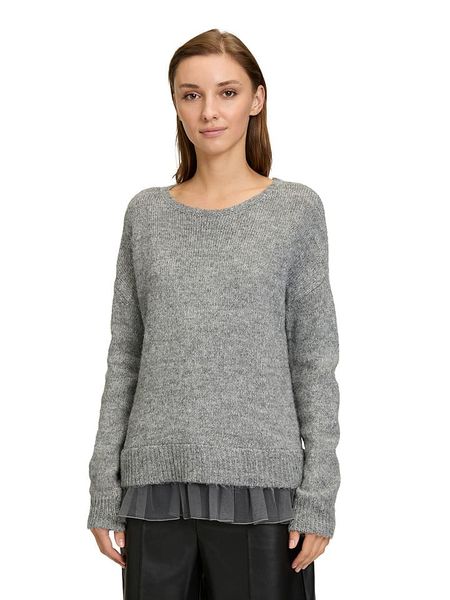 CARTOON Sweter w kolorze szarym rozmiar: 38. Szare swetry oversize Cartoon, bez wzorów, z wełny, bez ramiączek. Za 135,95 zł.