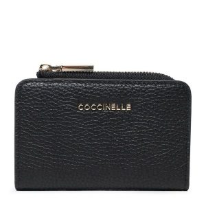 Portfel Coccinelle. Czarne portfele Coccinelle, bez wzorów. Za 399,99 zł.