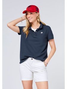 Polo Sylt Koszulka polo w kolorze granatowym rozmiar: XL. Niebieskie bluzki Polo Sylt, xl, bez wzorów, bez kołnierzyka, bez ramiączek. Za 131,74 zł.