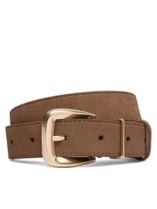 Calvin Klein Pasek Hw End Tip Buckle Suede 30Mm LV04F7114G Brązowy. Brązowe paski Calvin Klein, bez wzorów, ze skóry. Za 249,99 zł.
