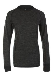 Koszulka termoaktywna damska Whistler Brandi Merino. Czarne koszule nocne WHISTLER, bez wzorów, z elastanu, bez ramiączek. Za 164,99 zł.