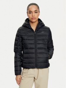 4F Kurtka zimowa 4FWAW24TDJAF468 Czarny Slim Fit. Czarne kurtki 4f, na zimę, m, bez wzorów, z syntetyku, bez kaptura. Za 249,99 zł.